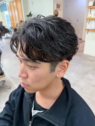 ショート パーマ メンズ おしゃれパーマ メンズ特化/みーまんのヘアスタイル