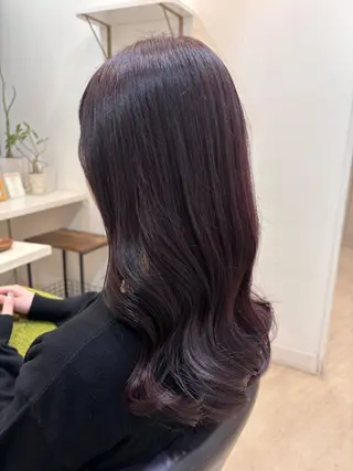 セミロング カラー 韓国風⭐️くびれヘア 🍀高津かえでのヘアスタイル