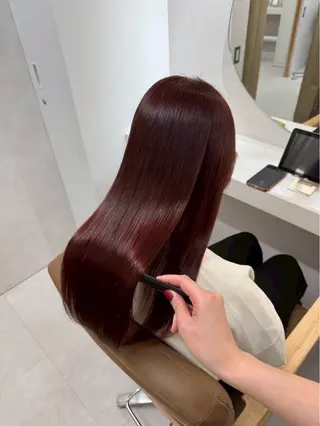 ロング SLASHスラッシュ 小川花鈴のヘアスタイル