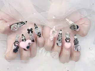 ネイル MoMoA Nail ネイル長さ出し専門店のネイルデザイン