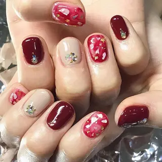 ネイル 渋谷／チップ長さ出し 👑アプレgel-xのネイルデザイン