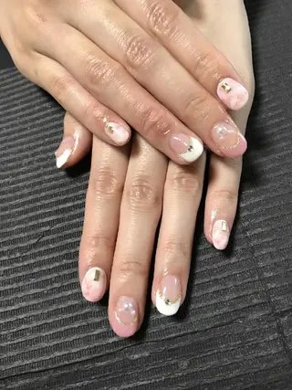 ネイル モチの良さ◉ フィルインネイル♡のネイルデザイン