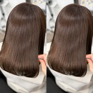 セミロング 🫧艶レイヤー/シア カラー💫石川遥💎のヘアスタイル