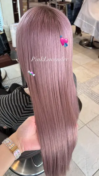 ロング ブロンド/ピンク/ IBUKI🍒のヘアスタイル