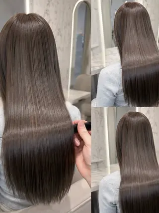 セミロング 💙レイヤー縮毛矯正 大宮/虎白💙のヘアスタイル