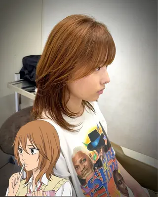 セミロング カラー アニメデザイン美容師 /メンズカット/僚汰のヘアスタイル