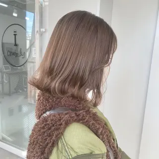 セミロング カラー パーマ ヘアアレンジ メンズ キッズ ネイル マツエク・マツパ アイブロウ 似合わせカラー♡髪質 改善🎀サトカ🍒のヘアスタイル
