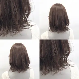 セミロング カラー パーマ ヘアアレンジ メンズ キッズ ネイル マツエク・マツパ 上品＆韓国風 🥀海心🥀のヘアスタイル