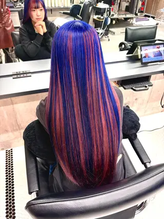 ロング カラー 内山 あすかのヘアスタイル