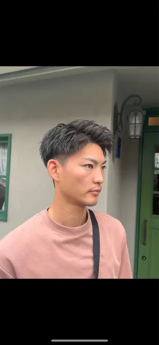 ショート メンズ SHION men's permのヘアスタイル