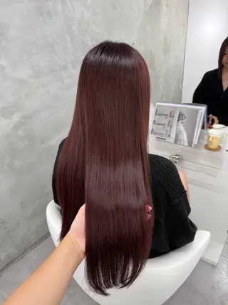 ロング カラー yuuna ✮ door whiteのヘアスタイル