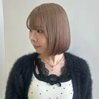 カラー 🍓垢抜けハイトーン 🍓HINAのヘアスタイル