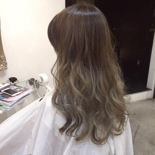 ロング カラー Honami💫 縮毛矯正/レイヤーのヘアスタイル