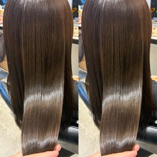 セミロング powderhair 福岡直弥のヘアスタイル