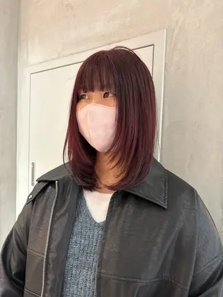 セミロング いとう ほのかのヘアスタイル