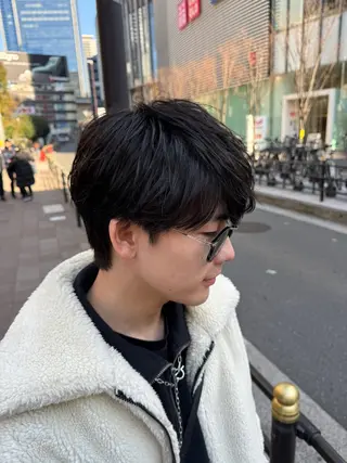ショート メンズ メンズパーマ特化 川岸のヘアスタイル