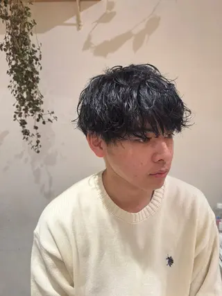 パーマ メンズ メンズ特化 古賀陸斗のヘアスタイル