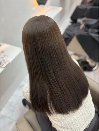 ロング カラー ゆうな🍒/熊谷/ ワンカラーのヘアスタイル