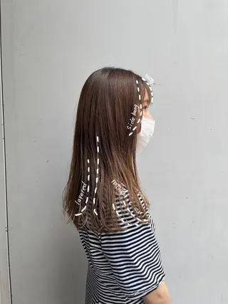 ロング 韓国好き🇰🇷 美容師MIKUのヘアスタイル