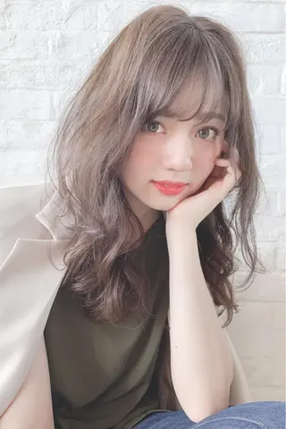 セミロング カラー 上條 航平のヘアスタイル