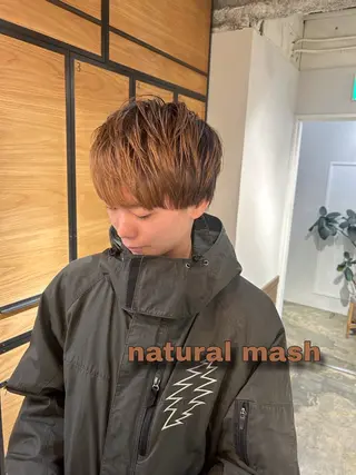 ショート カラー メンズ アレンジ/新宿 透明感カラー/ヤノのヘアスタイル