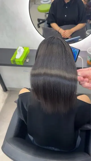 ミディアム カラー ヘアアレンジ 新宿 /髪質改善/ レイヤー/ヒュウガのヘアスタイル