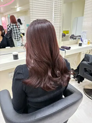 セミロング カラー ヘアアレンジ 💟RINNA 艶カラー💟のヘアスタイル