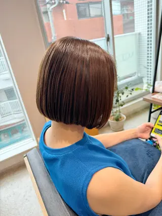 ショート レイヤー/大人ボブ| ワタナベ リョウカのヘアスタイル