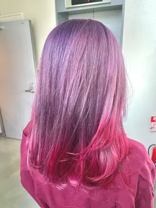 セミロング カラー 岩谷/ブリーチ 🪽透明感カラーのヘアスタイル