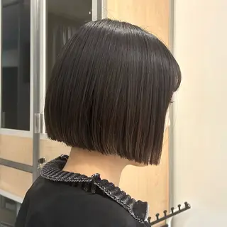 ショート サラ艶/韓国ヘア ︎🌟璃奈 (リナ)のヘアスタイル