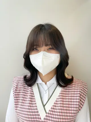 ミディアム ❤︎︎韓国ヘア❤︎︎ 𝑺𝒉𝒊𝒉𝒐のヘアスタイル