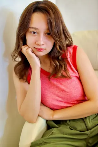 ミディアム 千 田のヘアスタイル