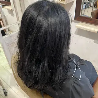 セミロング カラー 北川 智海のヘアスタイル