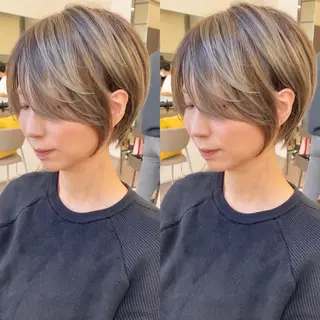 ショート レイヤー特化 渋谷美容師/れなのヘアスタイル