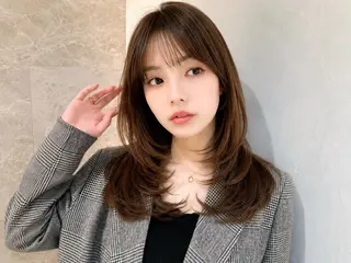 セミロング 🦋韓国風レイヤー/ 艶髪矯正🦋凛太郎のヘアスタイル
