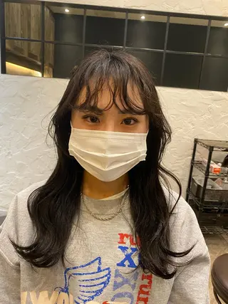 ロング パーマ フレンチボブパーマ Yuukiのヘアスタイル