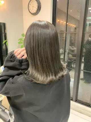 ミディアム カラー チバ タクミのヘアスタイル