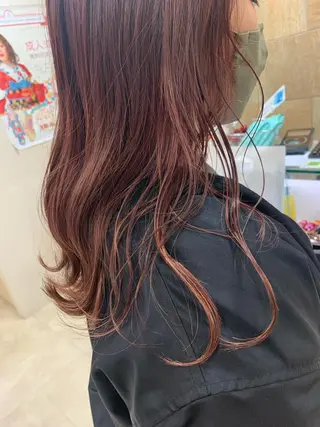 ロング カラー 暖色/ブリーチカラー 🎀 M i k uのヘアスタイル