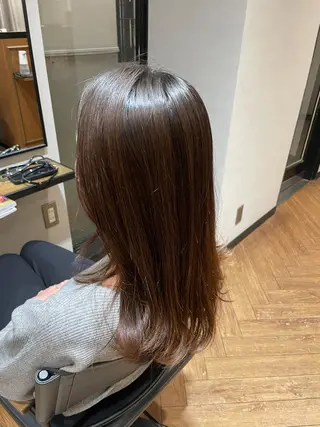 ロング 檜谷 晴　顔周りカットのヘアスタイル