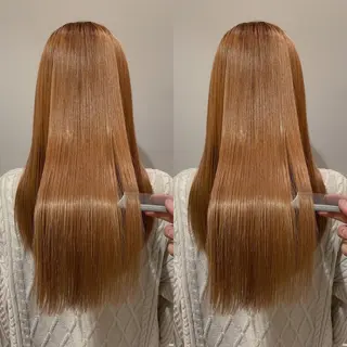 ロング 美髪矯正透明感カラー 江川　和輝のヘアスタイル
