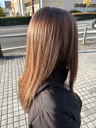 カラー 熊谷 天童のヘアスタイル