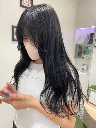 ロング カラー 目黒・不動前 カットモデル/モモカのヘアスタイル