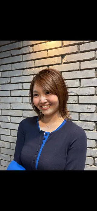 ミディアム 無料パーマモデル募集 /立川/ユウリのヘアスタイル