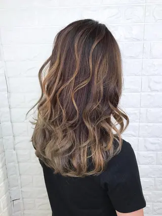 ロング カラー 髪質改善縮毛矯正 美容師✂️山崎竜二のヘアスタイル