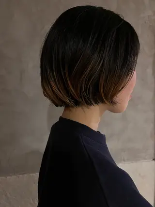 ショート カラー くるみ🩰/ボブ レイヤー/暖色カラーのヘアスタイル