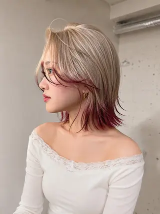 ミディアム ❤️🔥ベージュカ ラー❤️🔥まゆかのヘアスタイル