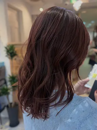 ミディアム カラー cana 札幌レイヤースタイルのヘアスタイル