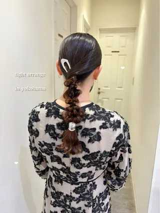 ロング ヘアアレンジ シールエクステ横浜 🐏☁️miminaのヘアスタイル