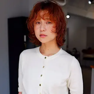 ミディアム パーマ 清澄白河｜赤城颯汰 ｜ニュアンスパーマのヘアスタイル