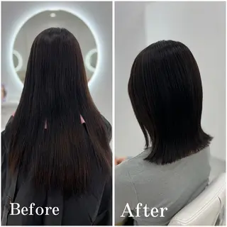 ミディアム ✄﻿aini天王寺 ✄﻿ゆ乃のヘアスタイル